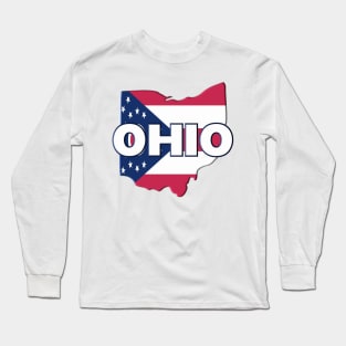 Ohio Colored State Long Sleeve T-Shirt
